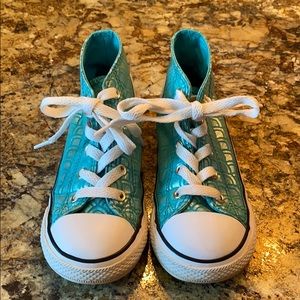 Converse Mermaid High Tops Toddler Size 10